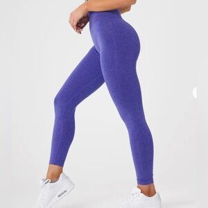 NVGTN Electric Blue NV Seamless Leggings, Size Small